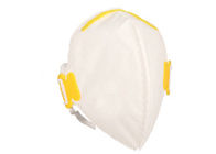 白く使い捨て可能な折り畳み式の防塵マスク、低刺激性FFPの評価の防塵マスク サプライヤー