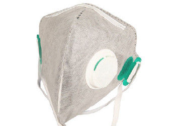 灰色色FFP2の防塵マスクの縦の折り畳み式の隔離された霧/花粉の穀物/車の排気 サプライヤー
