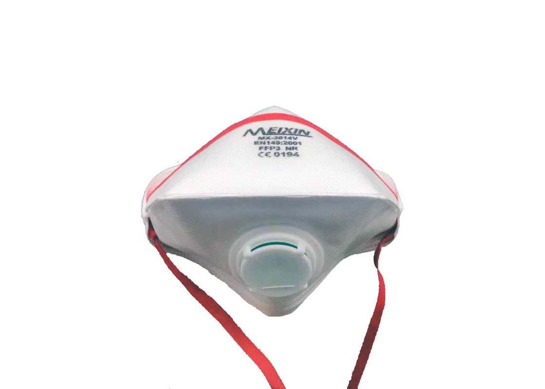 弁の経済的で低い呼吸抵抗のFFP2Vの折り畳み式の防塵マスク サプライヤー